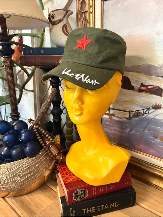 Other - Military Style Olive Green Cadet Fatigue Hat Cap With Embroidery